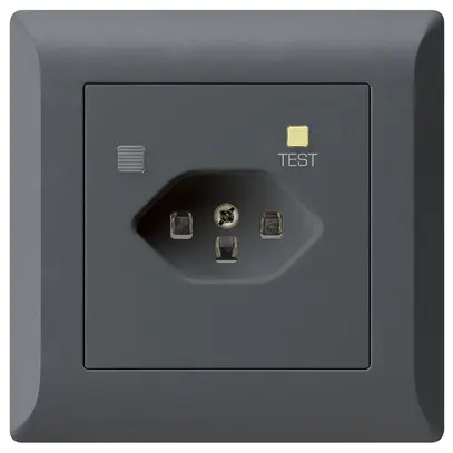 UP-Steckdose KLI T23 FI 30mA anthrazit 