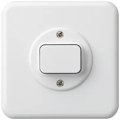 Kit frontale INC basico 86×86 bianco per interr. pulsante 