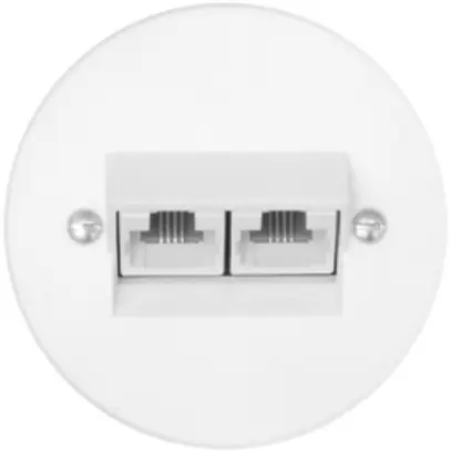 UP-Anschlussdose P 2×RJ45 getrennt weiss 