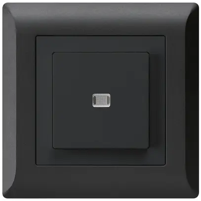 Contact à poussoir lumineux ENC kallysto.line AR/2P noir 