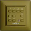 Commande murale EDIZIOdue pour Voxnet FMI, avec 10 bout., LED, IR, olive 