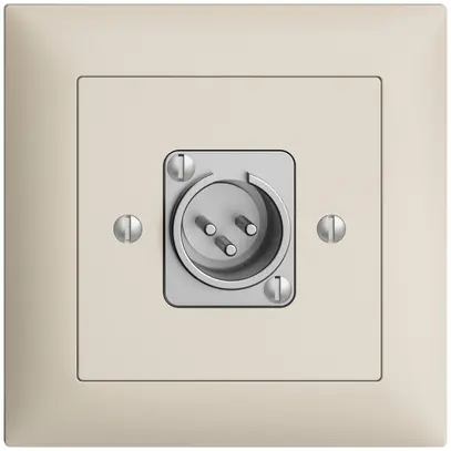 Presa di raccordo XLR con spina EDIZIOdue crema 