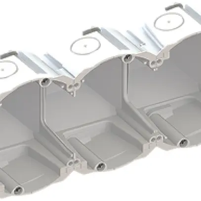 Scatola per parete cava AGRO 3×1 Quickbox H1 Ø83mm senza alogeno bianco 