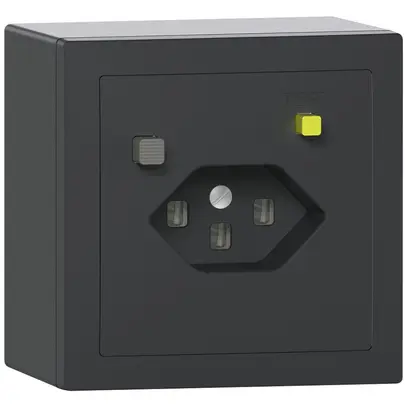 Presa FI AP SIDUS T23 30mA antracite 