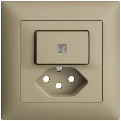 Kit frontale INC EDIZIOdue sand 88×88mm T13 con lente 