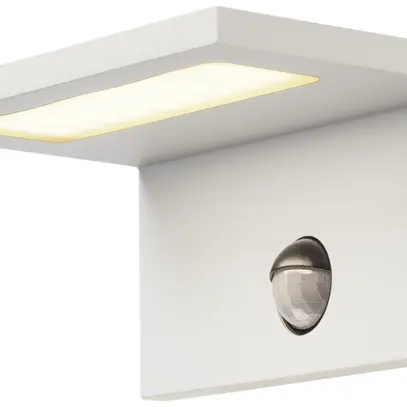 Applique LED SLV SENSOR WL 9.8W 560lm 3000K IP44 100° 170×86×135mm blanc 