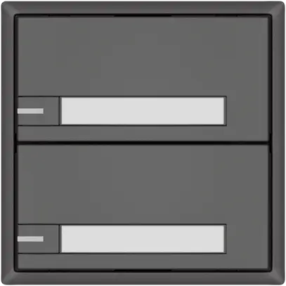 Poussoir KNX RGB EDIZIO.liv SNAPFIX® capteur temp.RGB-LED étiqu.2×com.1T grf 