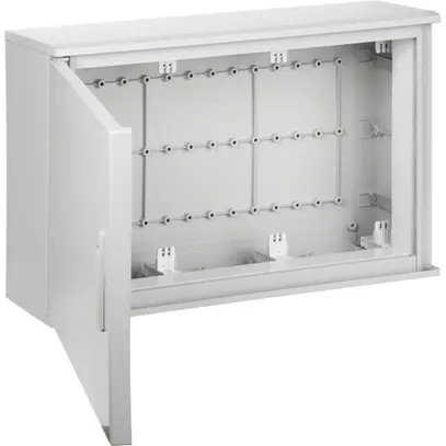 Wandschrank Hager Univers 108 Module 3 Reihen 36TE UV-geschützt mit Schloss grau 