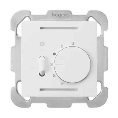 Termostato ambiente INC kallysto bianco interruttore piastra di fissaggio 