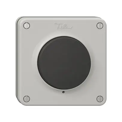 Contatto a pulsante NUP NEVO, chiusura-apertura 2L, illuminabile, grigio chiaro 