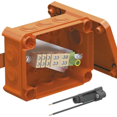 Boîte de dérivation Bettermann E30-E90 1 porte fusible 150×116×67mm 6mm² or 