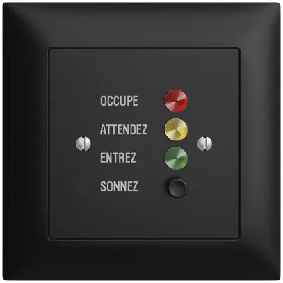 Stazione da porta INC EDIZIOdue nero, per segnale di chiamata 