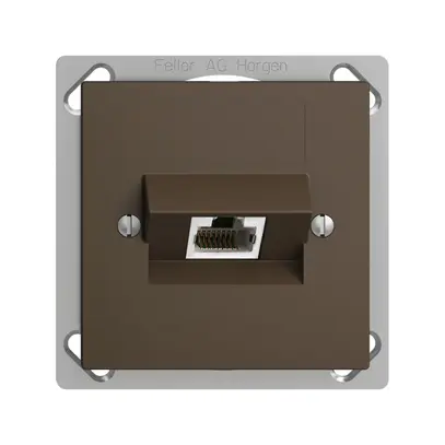 Presa INS 1×RJ45/s 4P ITplus EDIZIOdue coffee 