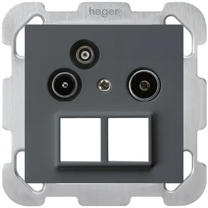 UP-Antennendose R/TV-Daten kallysto HMS B 2GHz 19db anthrazit 