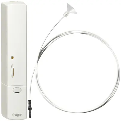 Sensore di luminosità KNX RF Hager quicklink bianco 