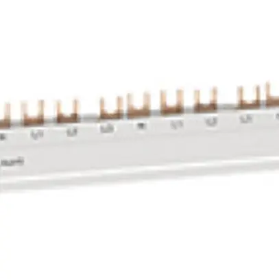 Peigne de raccordement Hager 4P 3L fourche 35mm² 125A 996.8×14mm blanc 