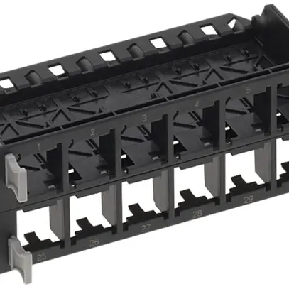 Supporto per modulo HD nero per 4×12 moduli, schermato 