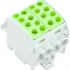 Bloc répartiteur Weidmüller WPD 202 4×35/4×25 2L connexion à vis TS35 vert 
