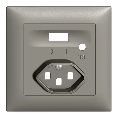 Kit frontal EDIZIOdue pour prise FI gris foncé 