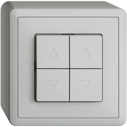 Pulsante per tapparella AP EDIZIOdue grigio chiaro 2 canali 