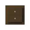 Kit frontale kallysto 60×60 marrone per interruttore/tasto per tapp.doppio 