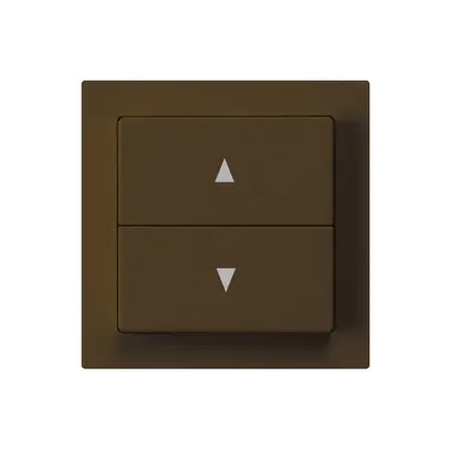 Kit frontale kallysto 60×60 marrone per interruttore/tasto per tapp.doppio 