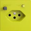 Prise ENC EDIZIOdue T13 FI 30mA F, lemon 
