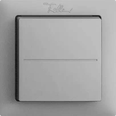 Pulsante RF EnOcean Feller EDIZIOdue F, 2c/1t, senza batterie, silver 