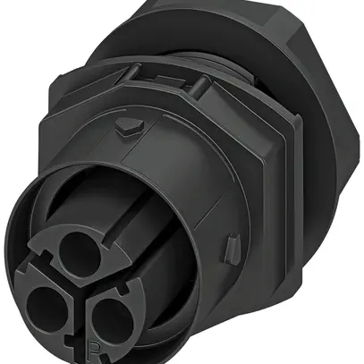 Passaggio a parete PX IPD W presa 3P 20A 500V M20 nero IP66 