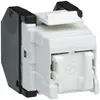 Insert Hager cat.5 RJ45/u pour module Keystone blanc 