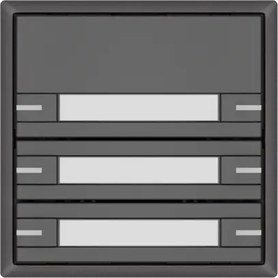 Pulsante universale EDIZIO.liv UNI SNAPFIX® c.LED RGB 3× com.2T targ.grs 