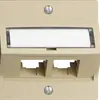 Montageset S-One EDIZIOdue F für 2×RJ45 schräg, vanille 