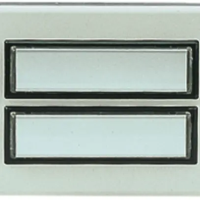 Placca piano AP 2 contatti bianco 