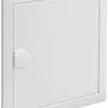 Cadre avec porte Hager volta 1-rangée 348×356×9mm IP30 blanc pur 