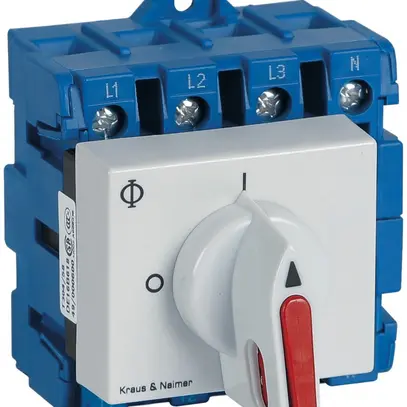 Sezionatore di carico INS 4P p.DIN, 63A, 0-1, gr, 52×45mm, disposit.d.bloc.gr/ro 