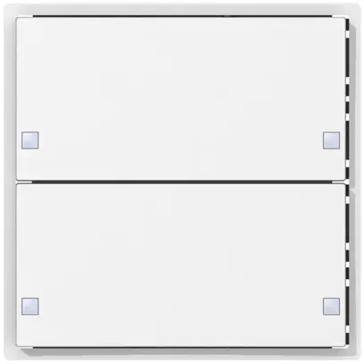 Couronne pour senseur poussoir SIDUS KNX Design type ZE, 2/4, blanc 