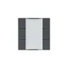 Kit frontal Hager kallysto 6×KNX systemlink/easylink anthracite 