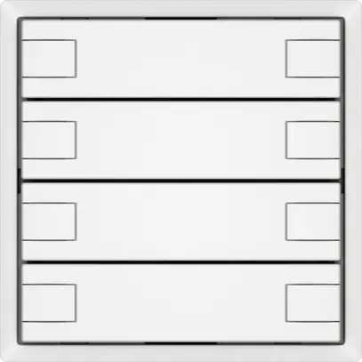 Poussoir universel EDIZIO.liv UNI SNAPFIX® s.LED 8× comm.1T bc 