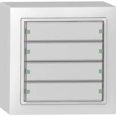 Senseur poussoir AP SIDUS KNX 4/8, blanc 