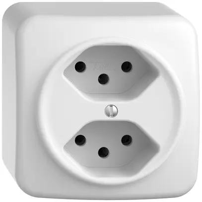 Prise AP STANDARDdue SNAPFIX® 2×T13 bc 