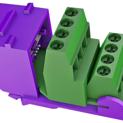 Module de raccordement RJ45 Cecoflex ALL-IP Keystone, non blindé, violet 