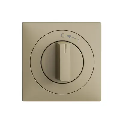 Kit frontale EDIZIOdue 0<-1 sand 60×60mm per pulsante girevole 