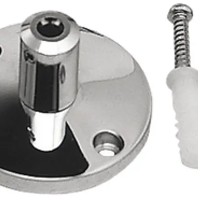 Supporto murale SLV per sistema di cavo bassa tensione, 30mm 2 pezzi cromo 