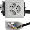 Presa INS EDIZIOdue 3×T13 L1 grigio chiaro, 49…69mm per cavo Technofil 