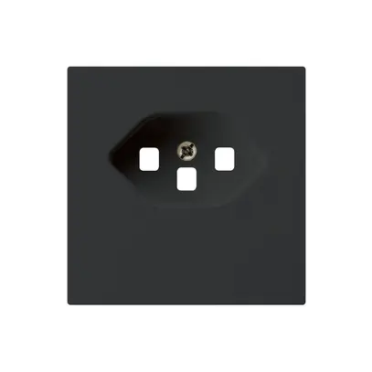 Placca frontale kallysto T23 nero 60×60 per presa morsetti a vite 