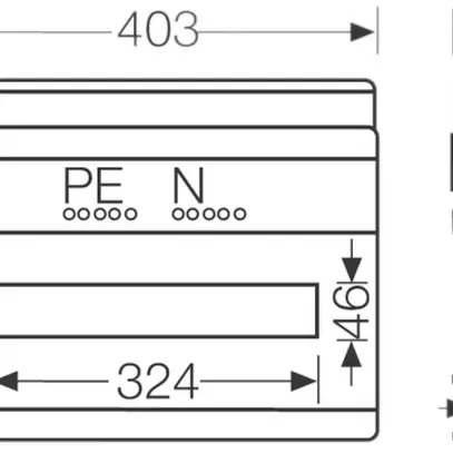 Tableau de distribution AP Hensel KV 9118 