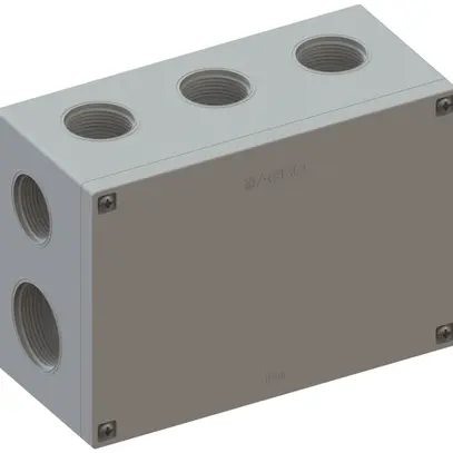 Scatola di derivazione AP IP65, vuota, grigio 105×150×70mm, senza morsetti 