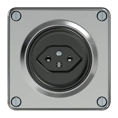 Prise ELEMENT SNAPFIX® 1×type 13 10A 250V IP20 alu 