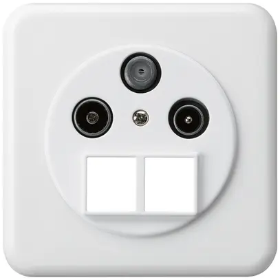 Presa d'antenna INC TV-R-SAT HMS basico C bianco 