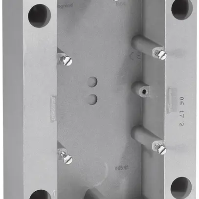 Cadre AP Soliroc 1×2 chromé 
